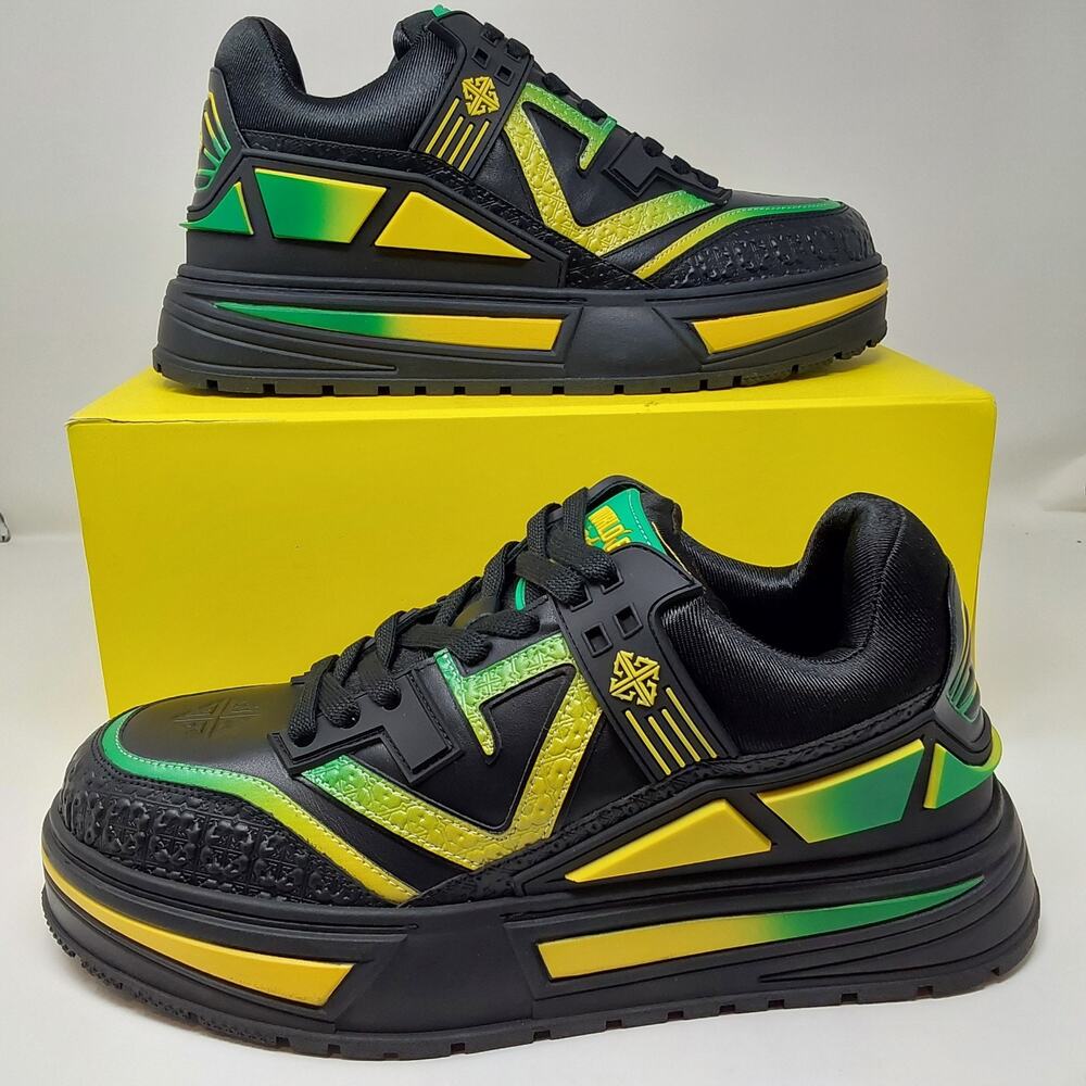 GUAPI World Boss Reign V1 Sneakers Black Green Yellow Men’s Size 11